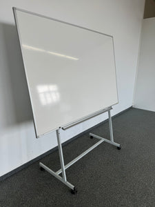 Berec Tafelständer fahrbar Whiteboard - Metall Weiss