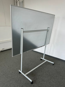 Berec Tafelständer fahrbar Whiteboard - Metall Weiss