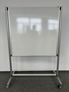 O+C System Tafelständer fahrbar Whiteboard + Pinwand - Metall Weiss