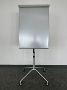 Top Design X-Part Flipchart auf Rollen - Metall Grau