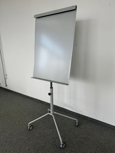 Top Design X-Part Flipchart auf Rollen - Metall Grau