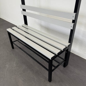 Stalgo Basic Sitzbank 1245mm breit - Kunststoff Lichtgrau