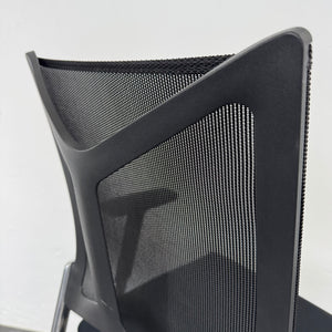 Girsberger Camiro Bürodrehstuhl Synchronmechanik mit Fixierung mit Armlehnen - Stoff Schwarz
