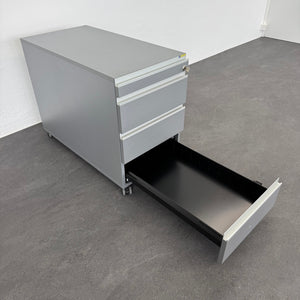 Denz D3 Roll-Korpus mit 4 Schubladen mit Schlüssel - MDF Anthrazit Metalisé