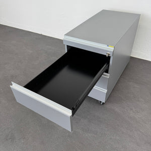 Denz D3 Roll-Korpus mit 4 Schubladen mit Schlüssel - MDF Anthrazit Metalisé