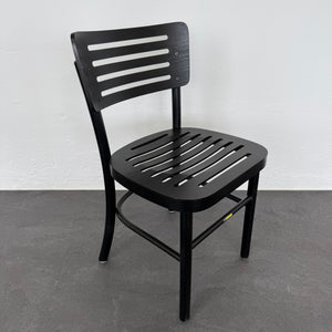 Top Design Classico Bistrostuhl - Holz Schwarz gebeizt