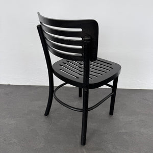 Top Design Classico Bistrostuhl - Holz Schwarz gebeizt