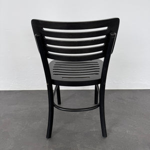 Top Design Classico Bistrostuhl - Holz Schwarz gebeizt