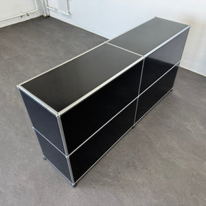 USM-Haller Classic Sideboard mit 4 Auszügen mit Schlüssel - Metall Schwarz