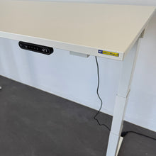 Laden Sie das Bild in den Galerie-Viewer, Lista Office Extend Sitz-Steh Schreibtisch elektrisch höhenverstellbar von 650 -1270 mm - 2000x800mm Spanplatte Weiss