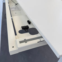 Laden Sie das Bild in den Galerie-Viewer, Lista Office Extend Sitz-Steh Schreibtisch elektrisch höhenverstellbar von 650 -1270 mm - 2000x800mm Spanplatte Weiss