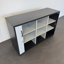 Laden Sie das Bild in den Galerie-Viewer, Elan Euroffice Postfächer-Lateralschrank mit Schlüssel - 1200mm breit - Spanplatte Anthrazit