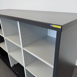 Elan Euroffice Postfächer-Lateralschrank mit Schlüssel - 1200mm breit - Spanplatte Anthrazit