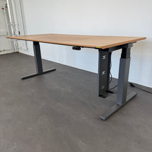 Laden Sie das Bild in den Galerie-Viewer, Lista Office Extend Sitz-Steh Schreibtisch elektrisch höhenverstellbar von 650 -1270 mm - 1800x900mm - Spanplatte Birnbaumfurnier