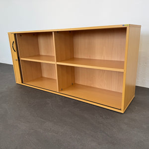 Elan Euroffice Lateralschrank für 2 Ordner-Reihen 1600mm breit - mit Schlüssel - Spanplatte Buchenfurnier