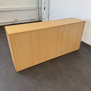 Elan Euroffice Lateralschrank für 2 Ordner-Reihen 1600mm breit - mit Schlüssel - Spanplatte Buche