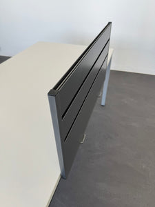 Lista eQ Trennwand mit Tischhalterung Metall Anthrazit
