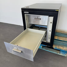 Laden Sie das Bild in den Galerie-Viewer, Bauer Classic Tresor mit 3 Schubladen mit Schlüssel Metall Schwarz