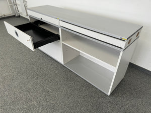 Denz D3 Sideboard 1600mm breit - mit Schlüssel - MDF Hellgrau