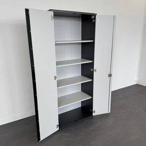 Elan Euroffice Flügeltür-Aktenschrank für 5 Ordner-Reihen 800mm breit - mit Schlüssel Spanplatte Anthrazit