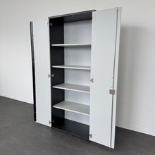 Laden Sie das Bild in den Galerie-Viewer, Elan Euroffice Flügeltür-Aktenschrank für 5 Ordner-Reihen 800mm breit - ohne Schlüssel Spanplatte Anthrazit