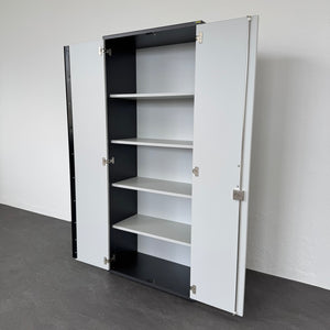 Elan Euroffice Flügeltür-Aktenschrank für 5 Ordner-Reihen 800mm breit - ohne Schlüssel Spanplatte Anthrazit