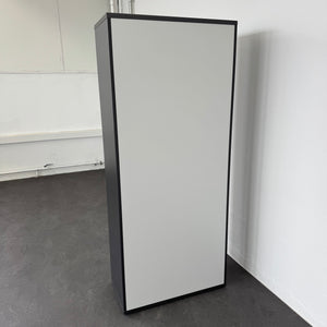 Elan Euroffice Flügeltür-Aktenschrank für 5 Ordner-Reihen 800mm breit - mit Schlüssel Spanplatte Anthrazit