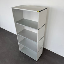 Laden Sie das Bild in den Galerie-Viewer, Denz D3 Ordner-Regal für 4 Ordner-Reihen 800mm breit MDF Weiss