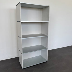 Denz D3 Ordner-Regal für 4 Ordner-Reihen 800mm breit MDF Weiss