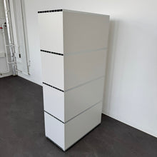 Laden Sie das Bild in den Galerie-Viewer, Denz D3 Ordner-Regal für 4 Ordner-Reihen 800mm breit MDF Weiss