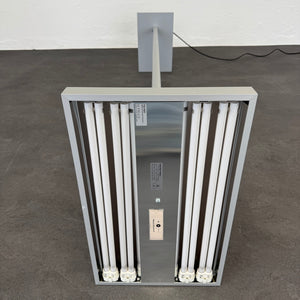 Alteme Eco K/Prisma2 Indirekt-/Direktleuchte Dimmbar - mit Sensor - 4 x 55 Watt Metall Silbergrau