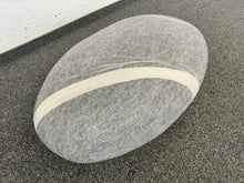 Laden Sie das Bild in den Galerie-Viewer, ficetimesone Pouf stONE No.5 Light Gray XM - Stoff - Grau gemustert