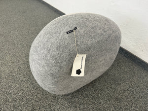 ficetimesone Pouf stONE No.5 Dark Gray XM - Stoff - Grau gemustert