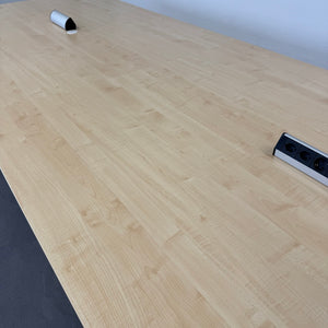 König + Neurath Meet Sitzungstisch mechanisch höhenverstellbar von 735mm - 4000x1500mm Spanplatte Ahorndekor