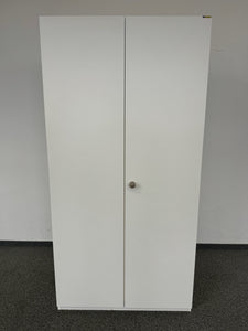 Zemp Classic Flügeltürschrank für 5 Ordner-Reihen 1000mm breit - mit Schlüssel - Spanplatte - Weiss