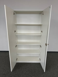 Zemp Classic Flügeltürschrank für 5 Ordner-Reihen 1000mm breit - mit Schlüssel - Spanplatte - Weiss