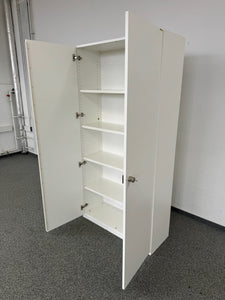 Zemp Classic Flügeltürschrank für 5 Ordner-Reihen 1000mm breit - mit Schlüssel - Spanplatte - Weiss