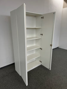 Zemp Classic Flügeltürschrank für 6 Ordner-Reihen 1000mm breit - ohne Schlüssel - Spanplatte - Weiss