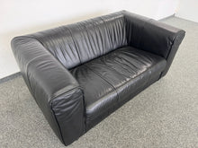 Laden Sie das Bild in den Galerie-Viewer, Top Design Elegant Sofa mit Armlehnen - Leder - Schwarz