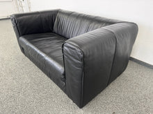 Laden Sie das Bild in den Galerie-Viewer, Top Design Elegant Sofa mit Armlehnen - Leder - Schwarz