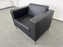 Laden Sie das Bild in den Galerie-Viewer, Top Design EleganteforOne Lounge-Sessel - Leder Schwarz