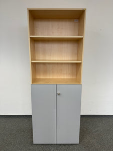 Hammerbacher MySchrank Basic für 6 Ordner-Reihen 800mm breit - mit Schlüssel - Spanplatte - Ahorndekor