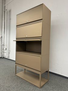 Lista Office LO Locker 1000mm breit - 1972mm hoch - mit Schlüssel - Metall Graubeige