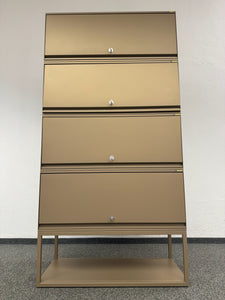 Lista Office LO Locker 1000mm breit - 1972mm hoch - mit Schlüssel - Metall Graubeige