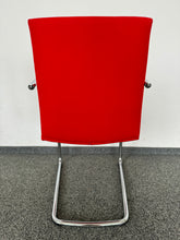 Laden Sie das Bild in den Galerie-Viewer, Top Design Elegant Freischwinger - Alcantara - Rot