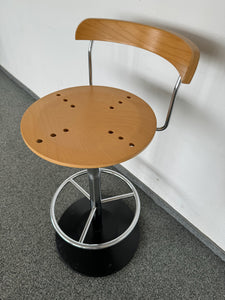 Top Design Classic Barhocker mit Sitzhöhe 780mm - Formsperrholz - Buche