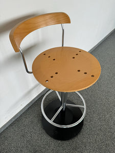 Top Design Classic Barhocker mit Sitzhöhe 780mm - Formsperrholz - Buche