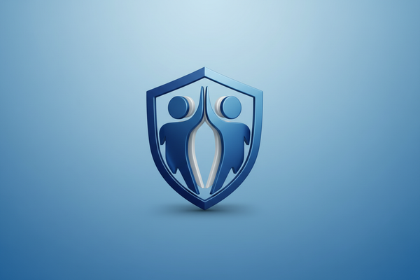 Illustrierte Figuren beim Handschlag symbolisieren Vertrauen und Partnerschaft bei MC Officeshop