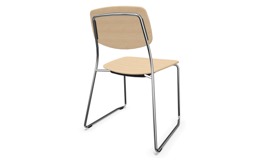 Dietiker Felber C14 Stuhl - Holz verleimt und geformt - Buche natur lackiert