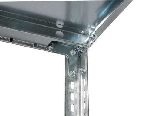 Schulte Lagertechnik Schraubsystem Grundregal MULTIplus150 - Metall - RAL 7035 Lichtgrau